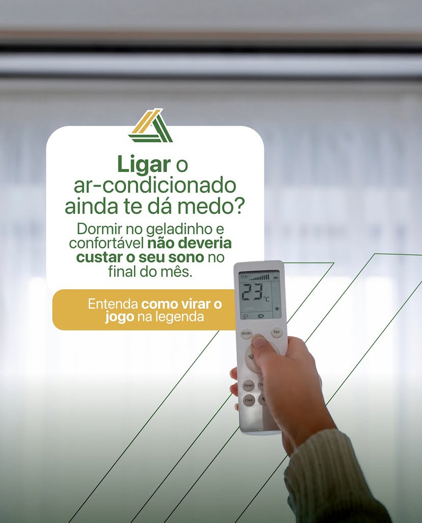 Mensagem sobre conforto e economia